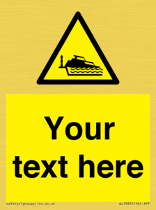 Custom warning grounding cruiser on lock cill